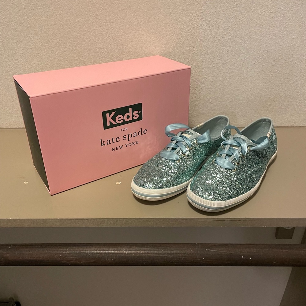 Glitter Blue Kate Spade Keds